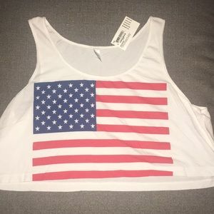 Brand new, Never worn American Flag Tank
